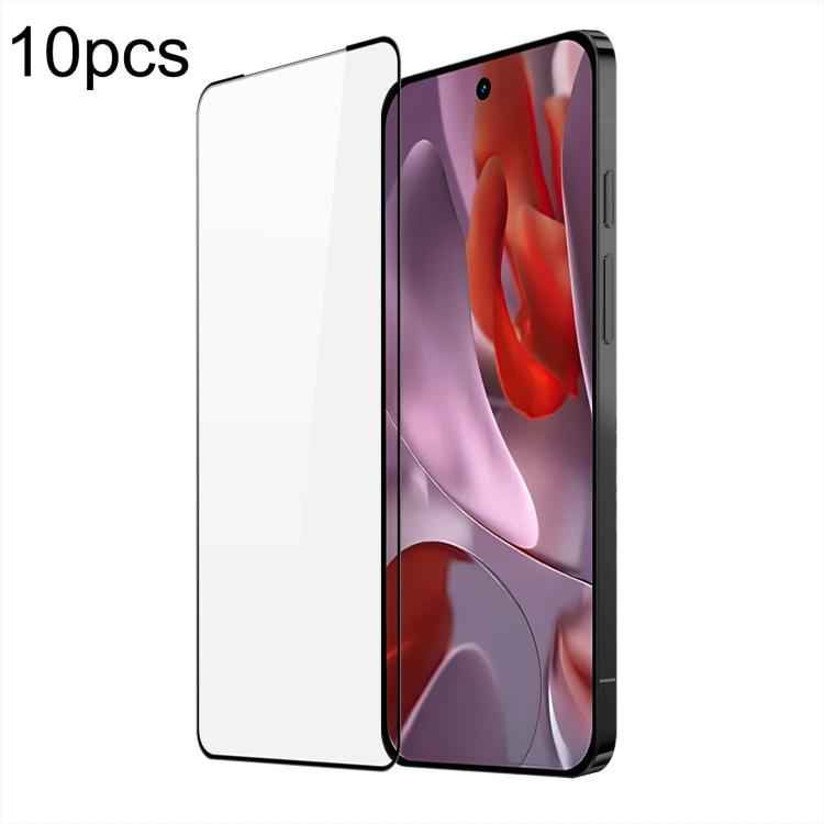 10pcs DUX DUCIS 0.33mm 9H Medium Alumina Tempered Glass Film, For Google Pixel 9 Pro XL / 10 Pro XL, For Google Pixel 9 / 9 Pro / 10 / 10 Pro, For Google Pixel 9a, For Google Pixel 8a, For Google Pixel 8 Pro, For Google Pixel 8