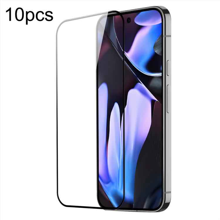 10pcs DUX DUCIS 0.33mm 9H Medium Alumina Tempered Glass Film, For Google Pixel 9 Pro XL / 10 Pro XL, For Google Pixel 9 / 9 Pro / 10 / 10 Pro, For Google Pixel 9a, For Google Pixel 8a, For Google Pixel 8 Pro, For Google Pixel 8