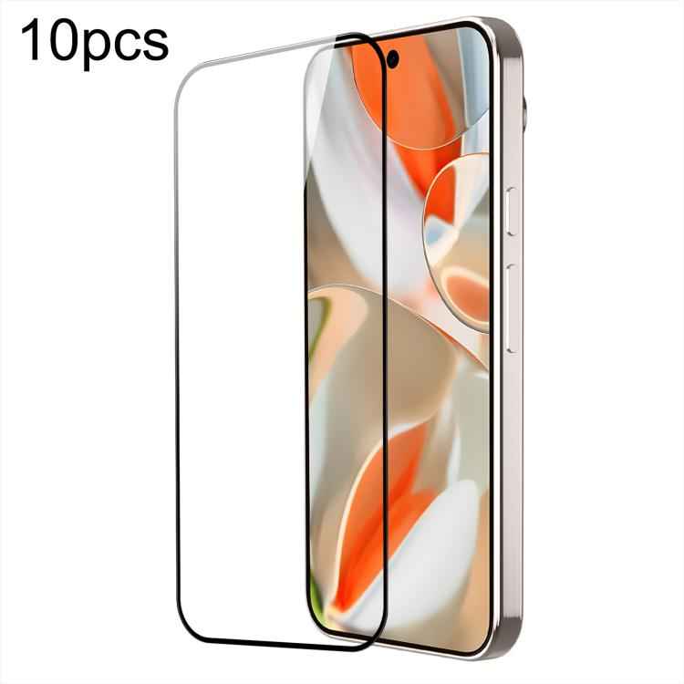 10pcs DUX DUCIS 0.33mm 9H Medium Alumina Tempered Glass Film, For Google Pixel 9 Pro XL / 10 Pro XL, For Google Pixel 9 / 9 Pro / 10 / 10 Pro, For Google Pixel 9a, For Google Pixel 8a, For Google Pixel 8 Pro, For Google Pixel 8