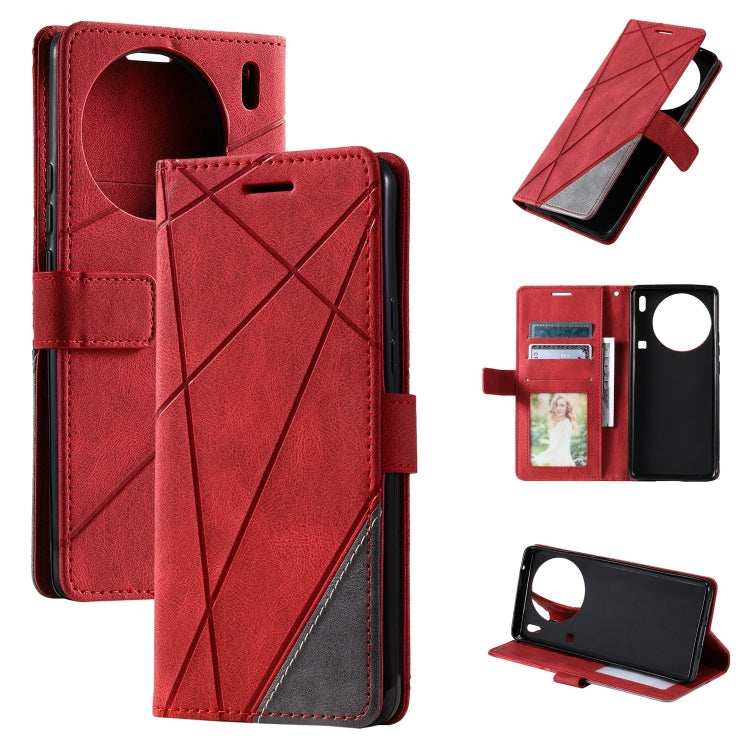 Skin Feel Splicing Leather Phone Case