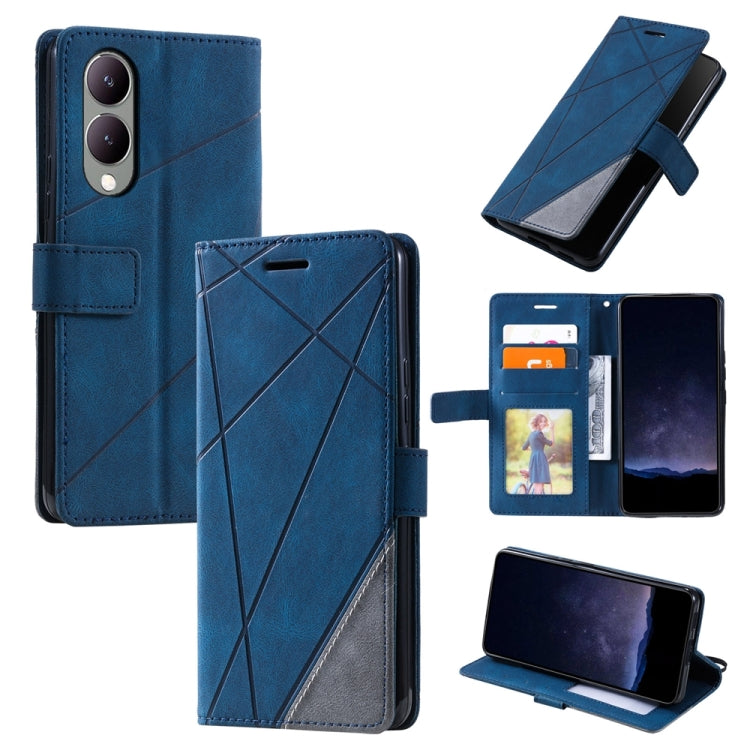 Skin Feel Splicing Leather Phone Case