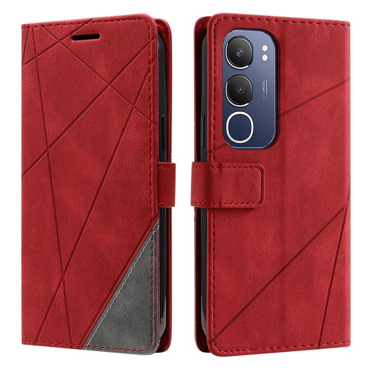 Skin Feel Splicing Leather Phone Case