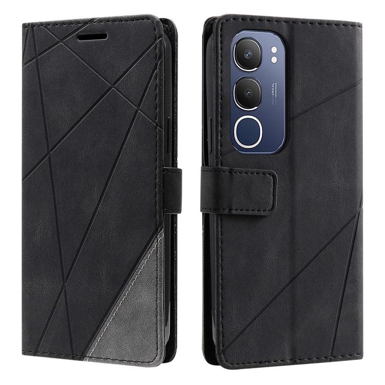 Skin Feel Splicing Leather Phone Case