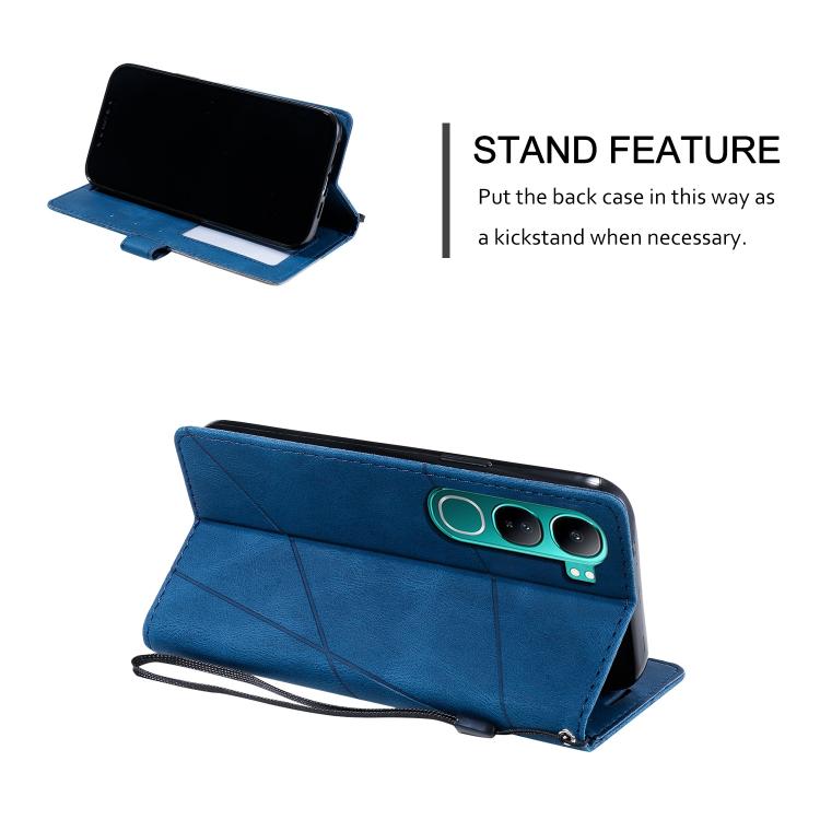 Skin Feel Splicing Leather Phone Case