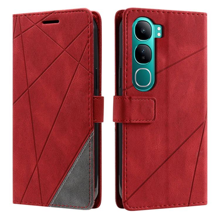 Skin Feel Splicing Leather Phone Case