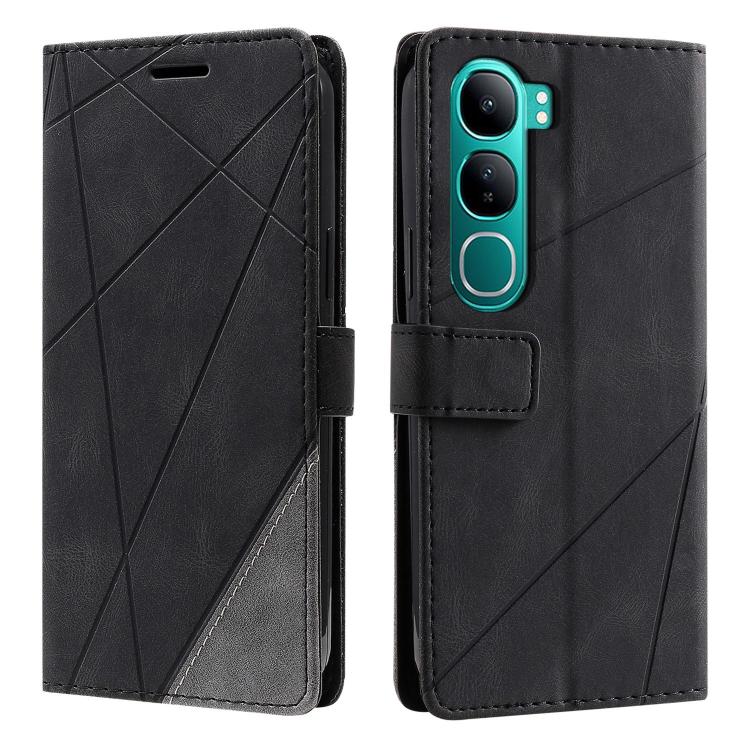 Skin Feel Splicing Leather Phone Case