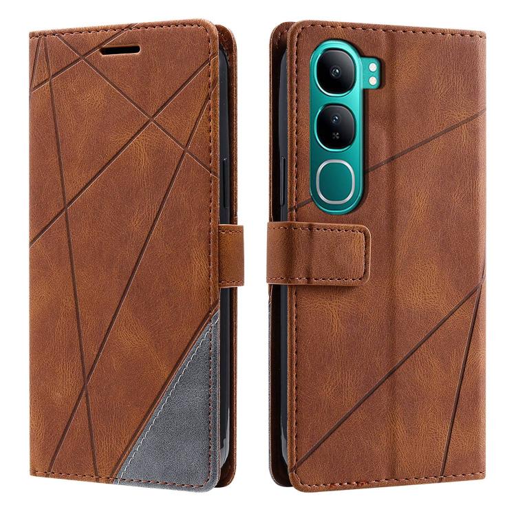 Skin Feel Splicing Leather Phone Case