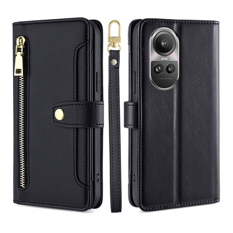 Sheep Texture Cross-body Zipper Wallet Leather Phone Case, For OPPO Find X7 Ultra 5G, For OPPO A38 4G / A18 4G, For OPPO A2 Pro 5G, For OPPO A58 4G, For OPPO Reno10 5G / Reno10 Pro 5G Global, For OPPO Reno10 5G Global, For OPPO A78 4G                  ...
