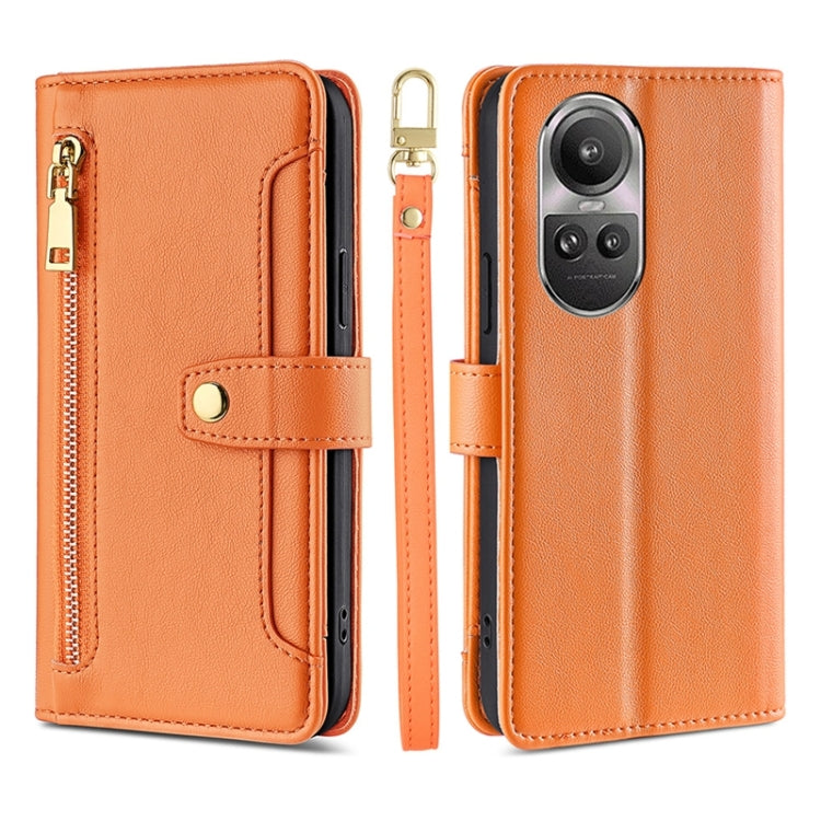Sheep Texture Cross-body Zipper Wallet Leather Phone Case, For OPPO Find X7 Ultra 5G, For OPPO A38 4G / A18 4G, For OPPO A2 Pro 5G, For OPPO A58 4G, For OPPO Reno10 5G / Reno10 Pro 5G Global, For OPPO Reno10 5G Global, For OPPO A78 4G                  ...