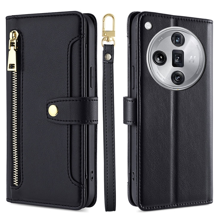 Sheep Texture Cross-body Zipper Wallet Leather Phone Case, For OPPO Find X7 Ultra 5G, For OPPO A38 4G / A18 4G, For OPPO A2 Pro 5G, For OPPO A58 4G, For OPPO Reno10 5G / Reno10 Pro 5G Global, For OPPO Reno10 5G Global, For OPPO A78 4G                  ...
