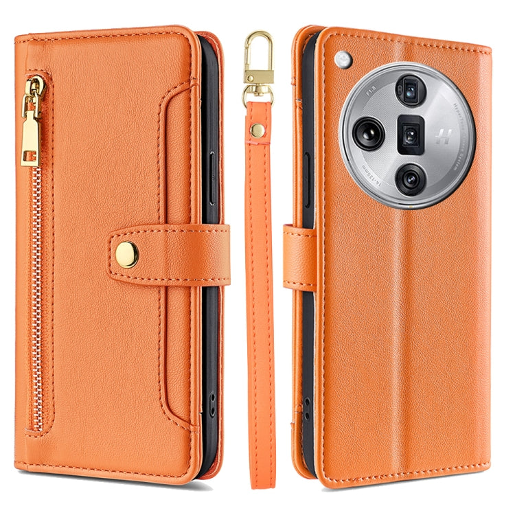 Sheep Texture Cross-body Zipper Wallet Leather Phone Case, For OPPO Reno11 F 5G, For OPPO Find X7 5G, For OPPO Find X7 Ultra 5G, For OPPO A38 4G / A18 4G, For OPPO A2 Pro 5G, For OPPO A58 4G, For OPPO Reno10 5G / Reno10 Pro 5G Global                   ...