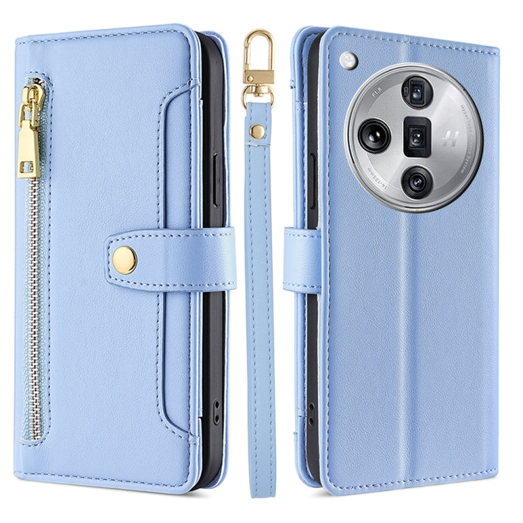 Sheep Texture Cross-body Zipper Wallet Leather Phone Case, For OPPO Find X7 Ultra 5G, For OPPO A38 4G / A18 4G, For OPPO A2 Pro 5G, For OPPO A58 4G, For OPPO Reno10 5G / Reno10 Pro 5G Global, For OPPO Reno10 5G Global, For OPPO A78 4G                  ...
