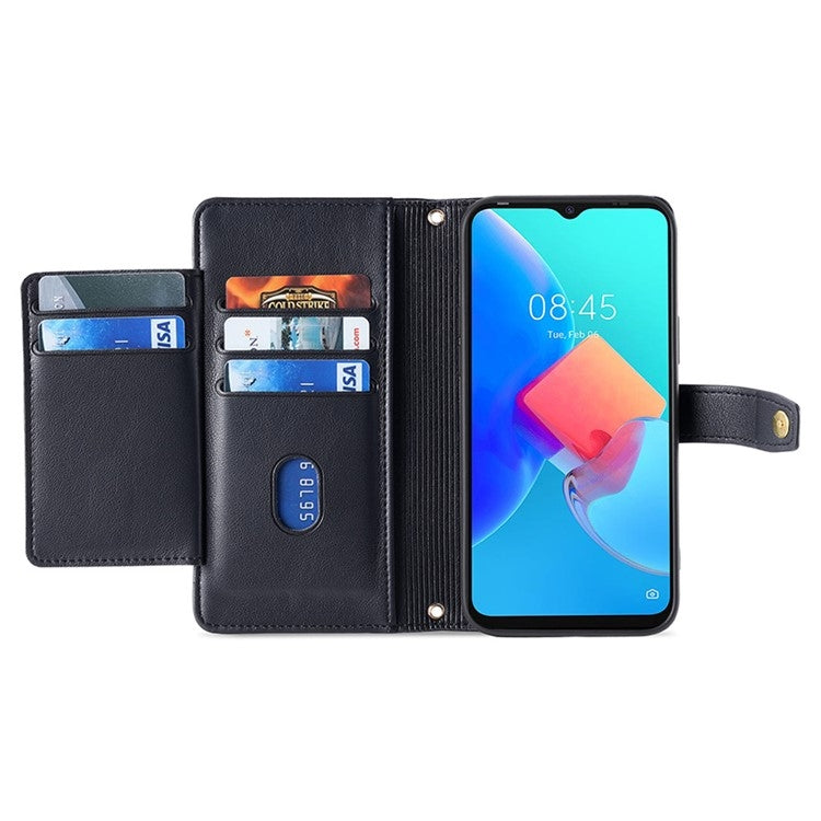 Sheep Texture Cross-body Zipper Wallet Leather Phone Case, For OPPO Reno11 F 5G, For OPPO Find X7 5G, For OPPO Find X7 Ultra 5G, For OPPO A38 4G / A18 4G, For OPPO A2 Pro 5G, For OPPO A58 4G, For OPPO Reno10 5G / Reno10 Pro 5G Global                   ...