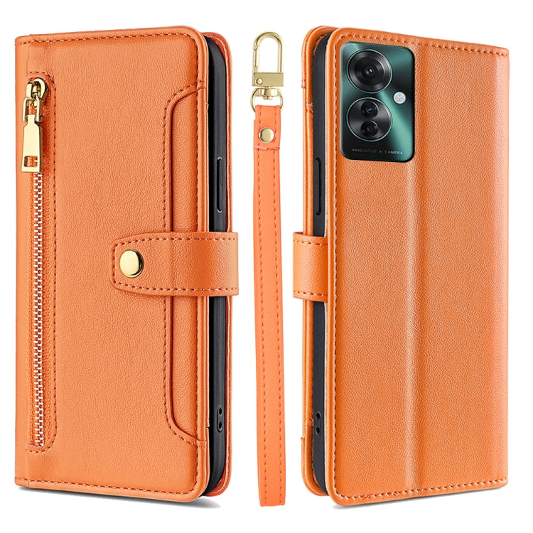 Sheep Texture Cross-body Zipper Wallet Leather Phone Case, For OPPO Reno11 F 5G, For OPPO Find X7 5G, For OPPO Find X7 Ultra 5G, For OPPO A38 4G / A18 4G, For OPPO A2 Pro 5G, For OPPO A58 4G, For OPPO Reno10 5G / Reno10 Pro 5G Global                   ...