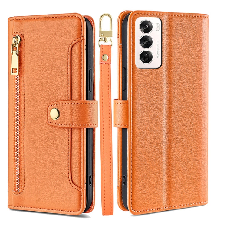 Sheep Texture Cross-body Zipper Wallet Leather Phone Case, For OPPO Reno13 F 5G / 4G, For OPPO A3 5G India, For OPPO Reno12 F 5G, For OPPO A3 Pro 5G India, For OPPO Reno12 5G Global, For OPPO A60 4G Global, For OPPO Reno11 F 5G, For OPPO Find X7 5G