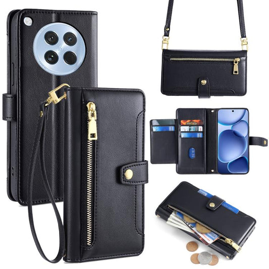 Sheep Texture Cross-body Zipper Wallet Leather Phone Case, For OPPO Find X8s 5G, For OPPO Find X8 Ultra 5G, For OPPO Reno13 F 5G / 4G, For OPPO A3 5G India, For OPPO Reno12 F 5G, For OPPO A3 Pro 5G India, For OPPO Reno12 5G Global, For OPPO A60 4G Global