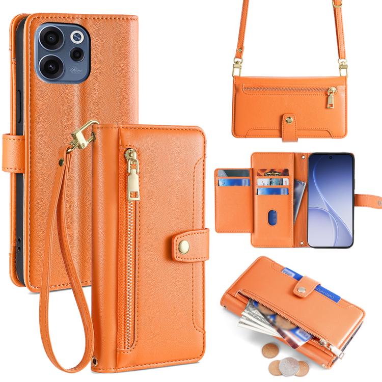 Sheep Texture Cross-body Zipper Wallet Leather Phone Case, For OPPO Find X9s Pro 5G, For OPPO Find X9 Ultra 5G, For OPPO A6s 4G, For OPPO Reno15 F 5G, For OPPO A6x 4G Global, For OPPO Reno15 5G Global, For OPPO Find X9 5G, For OPPO F31 5G