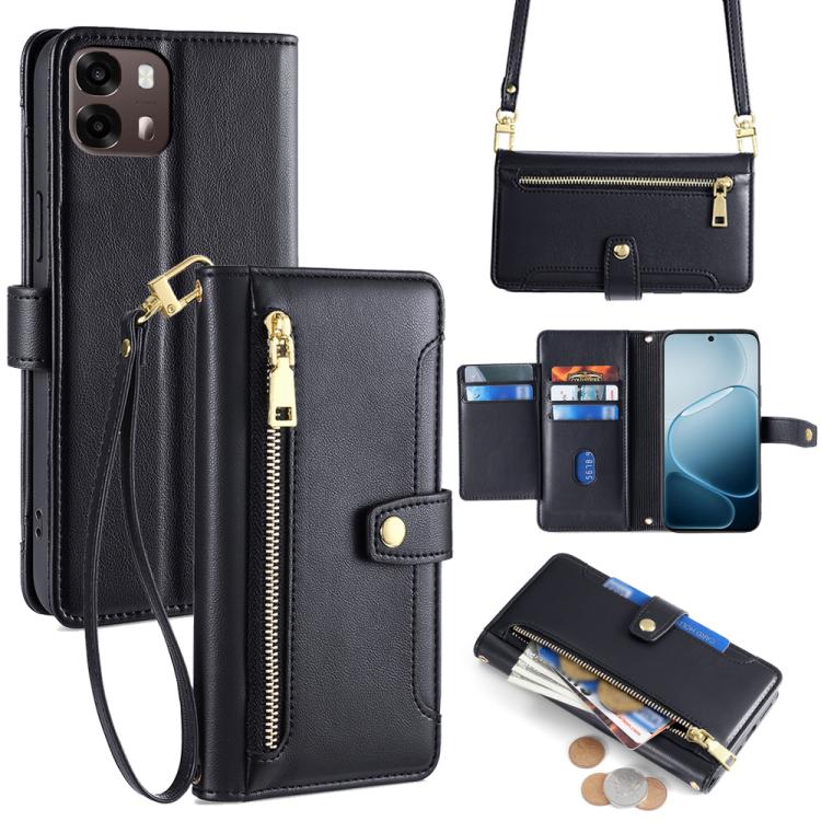 Sheep Texture Cross-body Zipper Wallet Leather Phone Case, For OPPO Find X9s Pro 5G, For OPPO Find X9 Ultra 5G, For OPPO A6s 4G, For OPPO Reno15 F 5G, For OPPO A6x 4G Global, For OPPO Reno15 5G Global, For OPPO Find X9 5G, For OPPO F31 5G