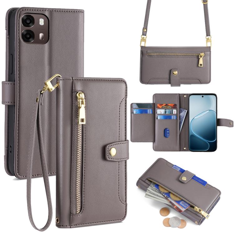 Sheep Texture Cross-body Zipper Wallet Leather Phone Case, For OPPO Find X9s Pro 5G, For OPPO Find X9 Ultra 5G, For OPPO A6s 4G, For OPPO Reno15 F 5G, For OPPO A6x 4G Global, For OPPO Reno15 5G Global, For OPPO Find X9 5G, For OPPO F31 5G