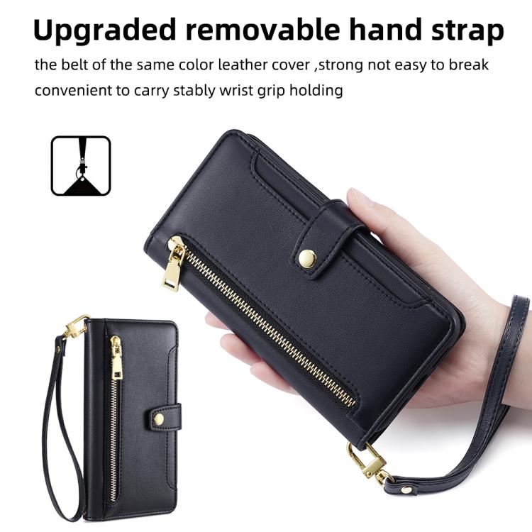 Sheep Texture Cross-body Zipper Wallet Leather Phone Case, For OPPO Find X9s Pro 5G, For OPPO Find X9 Ultra 5G, For OPPO A6s 4G, For OPPO Reno15 F 5G, For OPPO A6x 4G Global, For OPPO Reno15 5G Global, For OPPO Find X9 5G, For OPPO F31 5G