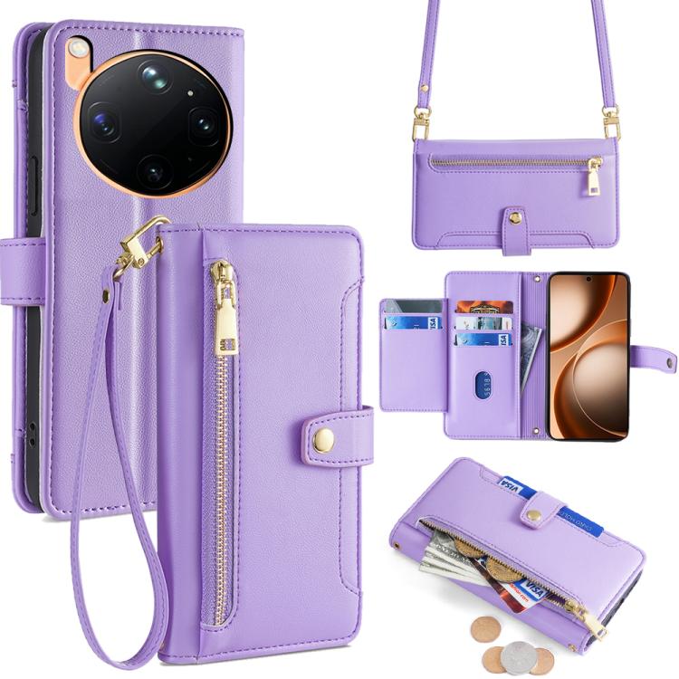 Sheep Texture Cross-body Zipper Wallet Leather Phone Case, For OPPO Find X9s Pro 5G, For OPPO Find X9 Ultra 5G, For OPPO A6s 4G, For OPPO Reno15 F 5G, For OPPO A6x 4G Global, For OPPO Reno15 5G Global, For OPPO Find X9 5G, For OPPO F31 5G