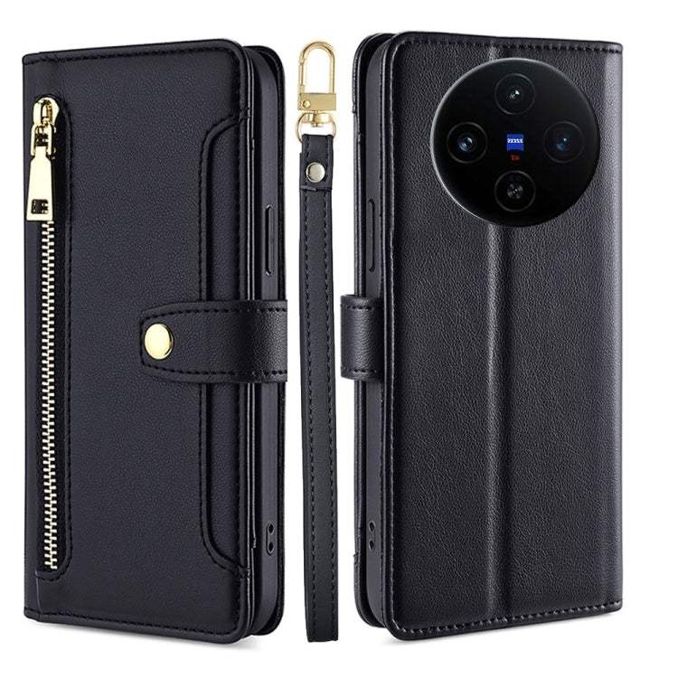 Sheep Texture Cross-body Zipper Wallet Leather Phone Case, For vivo Y300 Pro 5G, For vivo S19 Pro, For vivo S19, For vivo Y28 4G, For vivo X100s, For vivo Y38 5G / T3x Global, For vivo V30e 5G Global, For vivo iQOO Z9x