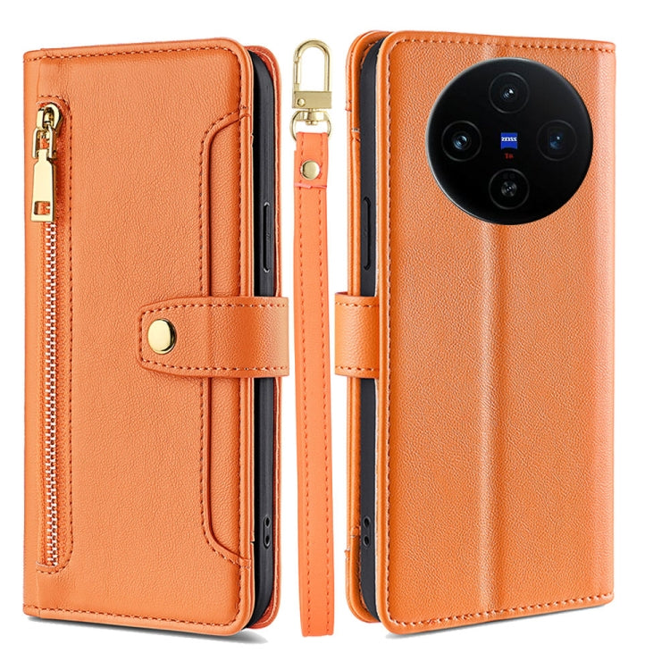 Sheep Texture Cross-body Zipper Wallet Leather Phone Case, For vivo Y300 Pro 5G, For vivo S19 Pro, For vivo S19, For vivo Y28 4G, For vivo X100s, For vivo Y38 5G / T3x Global, For vivo V30e 5G Global, For vivo iQOO Z9x