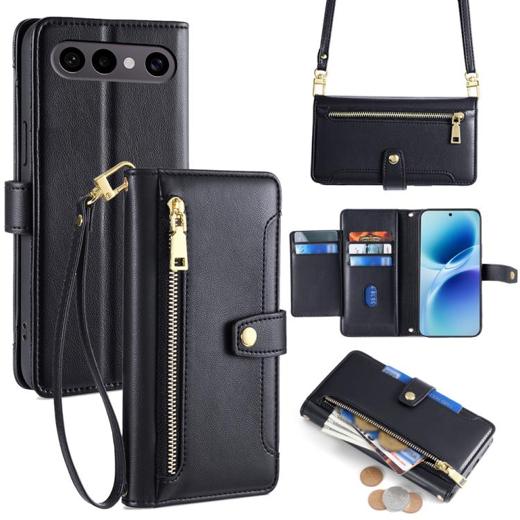 Sheep Texture Cross-body Zipper Wallet Leather Phone Case, For vivo V70 FE 5G, For vivo Y05 4G, For vivo Y500i 5G, For vivo S50 Pro mini 5G, For vivo S50 5G, For vivo X300 Pro 5G, For vivo X300 5G, For vivo Y31 5G 2025