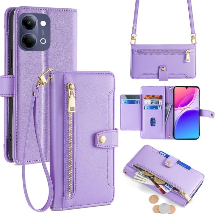 Sheep Texture Cross-body Zipper Wallet Leather Phone Case, For vivo X300s 5G, For vivo V70 FE 5G, For vivo Y05 4G, For vivo Y500i 5G, For vivo X300 Ultra 5G, For vivo S50 Pro mini 5G, For vivo S50 5G, For vivo X300 Pro 5G