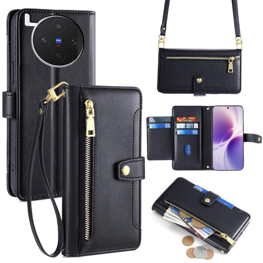 Sheep Texture Cross-body Zipper Wallet Leather Phone Case, For vivo X300s 5G, For vivo V70 FE 5G, For vivo Y05 4G, For vivo Y500i 5G, For vivo X300 Ultra 5G, For vivo S50 Pro mini 5G, For vivo S50 5G, For vivo X300 Pro 5G