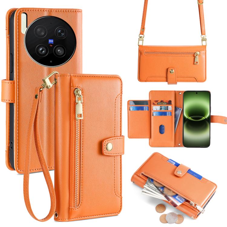 Sheep Texture Cross-body Zipper Wallet Leather Phone Case, For vivo X300s 5G, For vivo V70 FE 5G, For vivo Y05 4G, For vivo Y500i 5G, For vivo X300 Ultra 5G, For vivo S50 Pro mini 5G, For vivo S50 5G, For vivo X300 Pro 5G