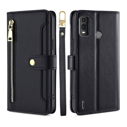 Lite Sheep Texture Cross-body Zipper Wallet Leather Phone Case, For Nokia G11 Plus, For Nokia G42 5G, For Nokia C02 TA-1522, For Nokia C300 4G US Edition, For Nokia C110 4G