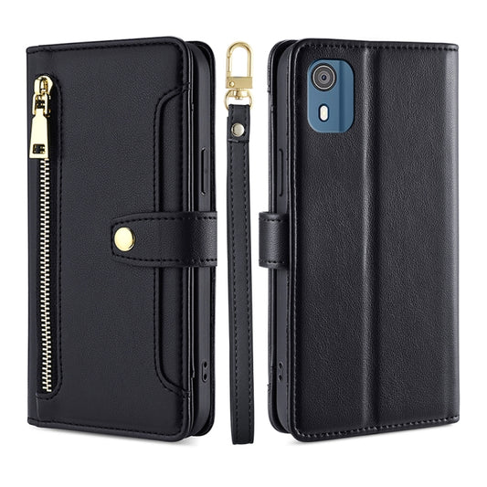 Lite Sheep Texture Cross-body Zipper Wallet Leather Phone Case, For Nokia C02 TA-1522, For Nokia G11 Plus, For Nokia G42 5G, For Nokia C300 4G US Edition, For Nokia C110 4G