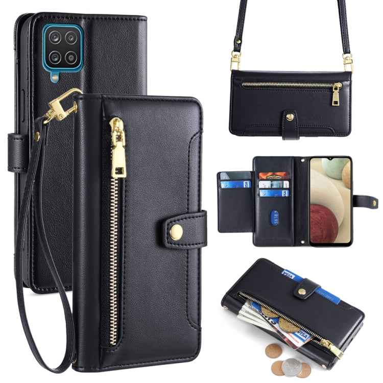 Sheep Texture Cross-body Zipper Wallet Leather Phone Case, For Samsung Galaxy A22 5G, For Samsung Galaxy S21 FE 5G, For Samsung Galaxy S21 5G, For Samsung Galaxy A32 4G, For Samsung Galaxy S21+ 5G, For Samsung Galaxy S21 Ultra 5G, For Samsung Galaxy A1...