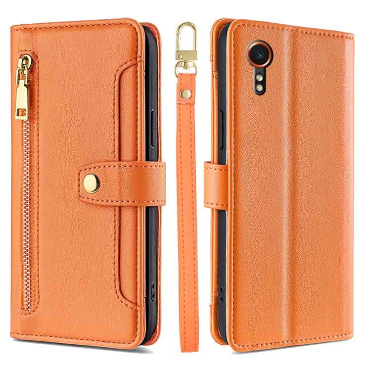 Sheep Texture Cross-body Zipper Wallet Leather Phone Case, For Samsung Galaxy M55 5G, For Samsung Galaxy M15, For Samsung Galaxy Xcover 7 5G, For Samsung Galaxy S24 Ultra 5G, For Samsung Galaxy S24+ 5G, For Samsung Galaxy S24 5G, For Samsung Galaxy A05...