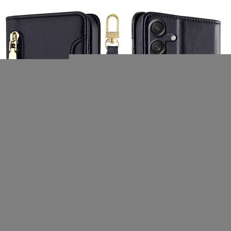 Sheep Texture Cross-body Zipper Wallet Leather Phone Case, For Samsung Galaxy M55 5G, For Samsung Galaxy M15, For Samsung Galaxy Xcover 7 5G, For Samsung Galaxy S24 Ultra 5G, For Samsung Galaxy S24+ 5G, For Samsung Galaxy S24 5G, For Samsung Galaxy A05...