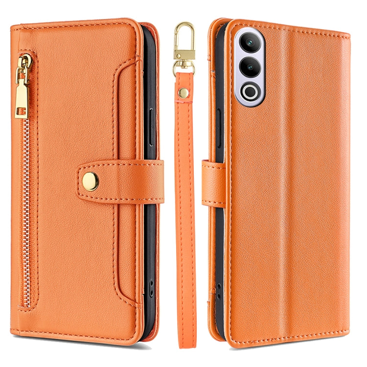 Sheep Texture Cross-body Zipper Wallet Leather Phone Case, For OnePlus Nord CE 4 Lite 5G, For OnePlus Ace 3V 5G, For OnePlus Nord CE4, For OnePlus Ace 2 Pro, For OnePlus Nord CE3 5G, For OnePlus Nord CE 3 Lite 5G
