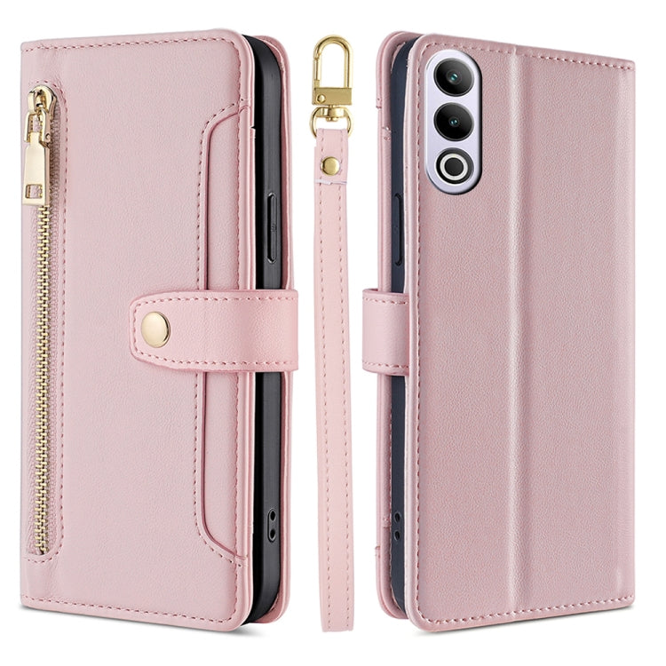 Sheep Texture Cross-body Zipper Wallet Leather Phone Case, For OnePlus Nord CE 4 Lite 5G, For OnePlus Ace 3V 5G, For OnePlus Nord CE4, For OnePlus Ace 2 Pro, For OnePlus Nord CE3 5G, For OnePlus Nord CE 3 Lite 5G