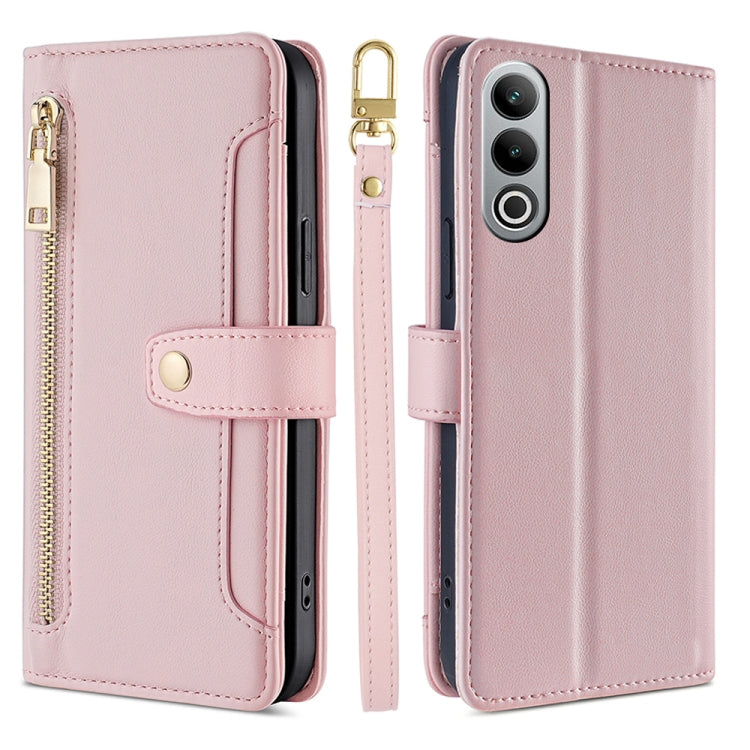 Sheep Texture Cross-body Zipper Wallet Leather Phone Case, For OnePlus Ace 3V 5G, For OnePlus Nord CE4, For OnePlus Ace 2 Pro, For OnePlus Nord CE3 5G, For OnePlus Nord CE 3 Lite 5G