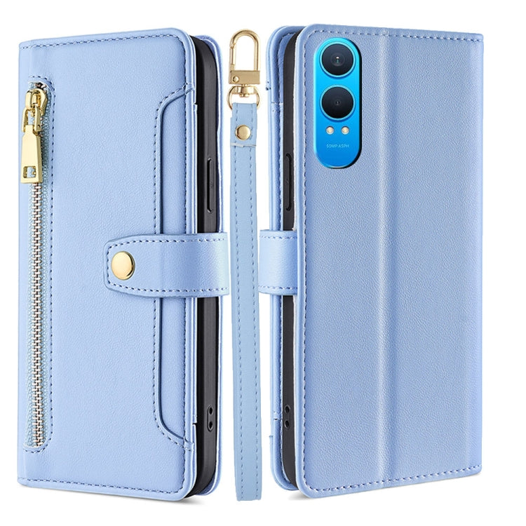 Sheep Texture Cross-body Zipper Wallet Leather Phone Case, For OnePlus Nord CE 4 Lite 5G, For OnePlus Ace 3V 5G, For OnePlus Nord CE4, For OnePlus Ace 2 Pro, For OnePlus Nord CE3 5G, For OnePlus Nord CE 3 Lite 5G