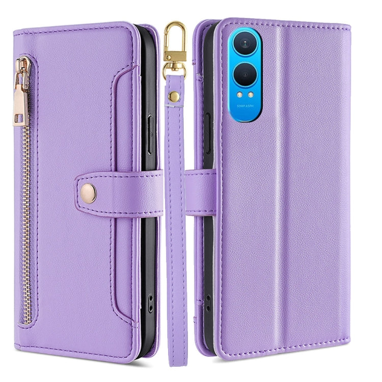 Sheep Texture Cross-body Zipper Wallet Leather Phone Case, For OnePlus Nord CE 4 Lite 5G, For OnePlus Ace 3V 5G, For OnePlus Nord CE4, For OnePlus Ace 2 Pro, For OnePlus Nord CE3 5G, For OnePlus Nord CE 3 Lite 5G