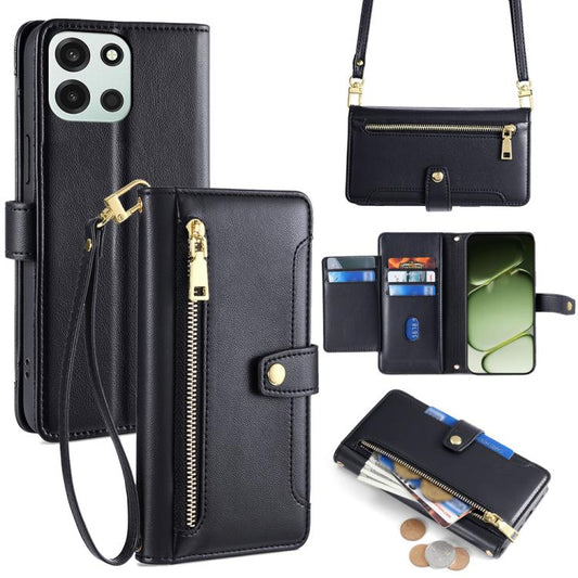 Sheep Texture Cross-body Zipper Wallet Leather Phone Case, For OnePlus Turbo 6 / 6V, For OnePlus Ace 6, For OnePlus 15 5G, For OnePlus Ace 5 Ultra / Nord 5, For OnePlus Ace 5 Racing / Nord CE5, For OnePlus Ace 5 / 5 Pro, For OnePlus Ace 3 Pro 5G       ...
