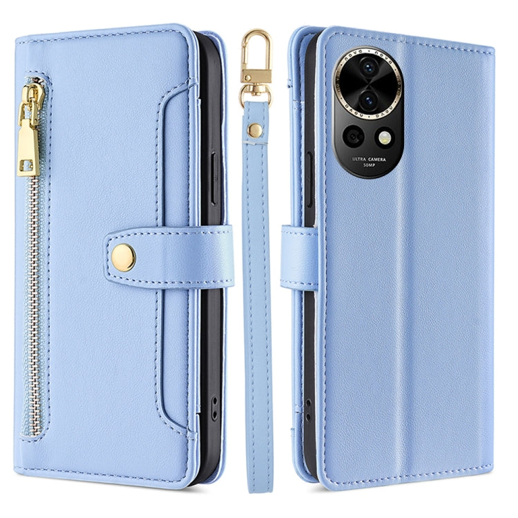 Sheep Texture Cross-body Zipper Wallet Leather Phone Case, For Huawei nova 12 5G, For Huawei nova 11 Pro 4G / 11 Ultra 4G, For Huawei nova 11 4G