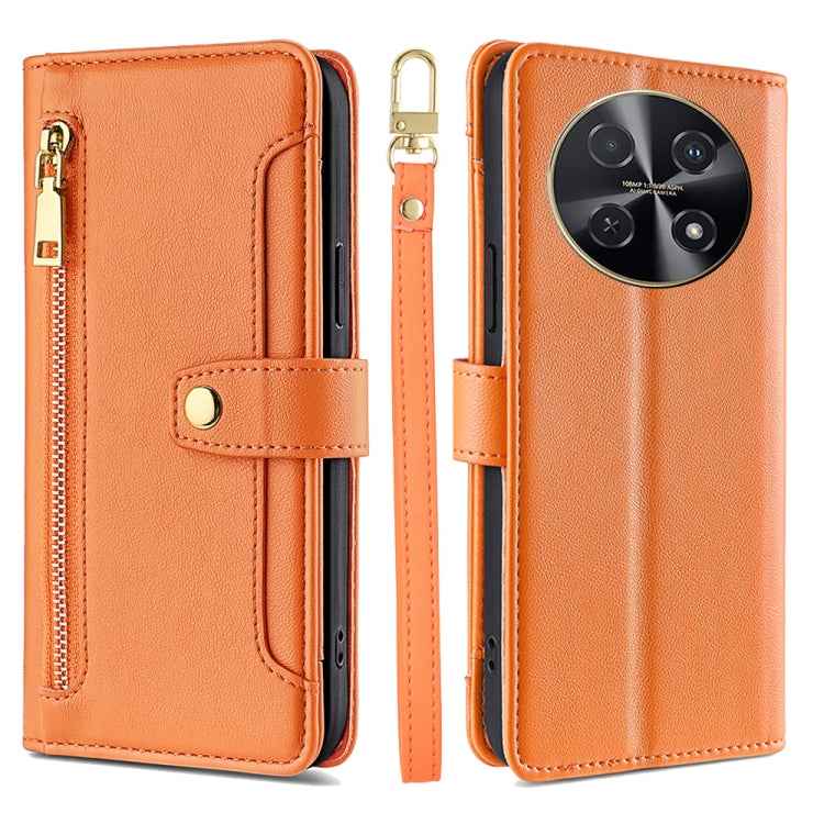 Sheep Texture Cross-body Zipper Wallet Leather Phone Case, For Huawei nova 14 Pro 5G, For Huawei nova 14 5G, For Huawei Pura 70 Pro / 70 Pro+ 5G, For Huawei Pura 70 Ultra 5G, For Huawei nova 12i 4G, For Huawei Pura 70 5G, For Huawei nova 12 5G         ...
