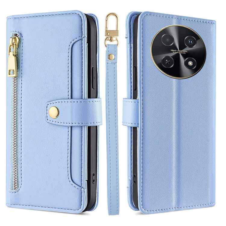 Sheep Texture Cross-body Zipper Wallet Leather Phone Case, For Huawei nova 14 Pro 5G, For Huawei nova 14 5G, For Huawei Pura 70 Pro / 70 Pro+ 5G, For Huawei Pura 70 Ultra 5G, For Huawei nova 12i 4G, For Huawei Pura 70 5G, For Huawei nova 12 5G         ...