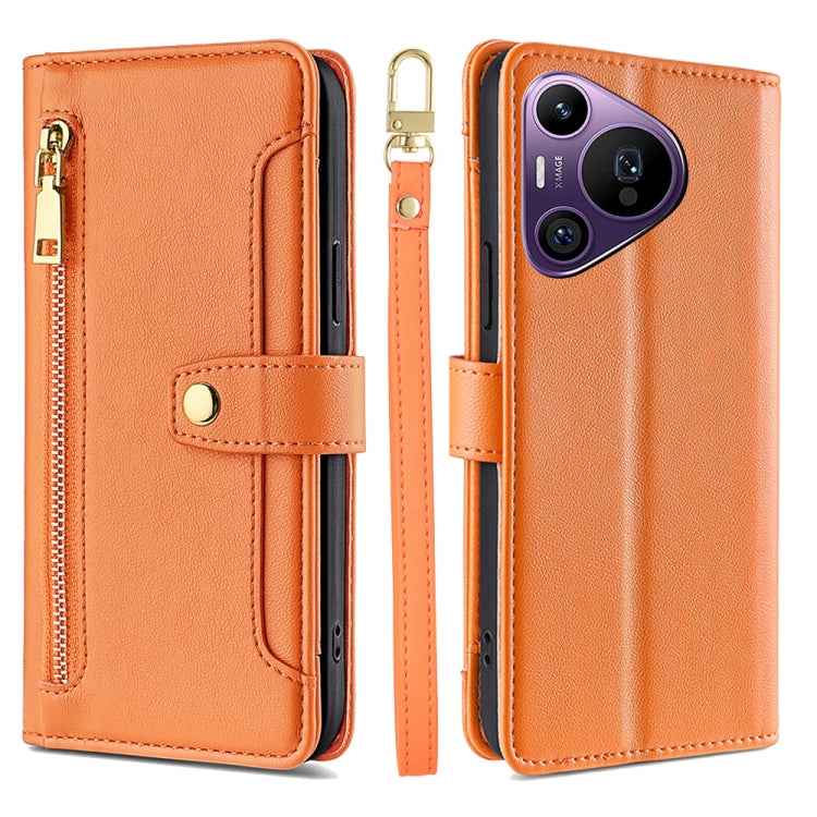 Sheep Texture Cross-body Zipper Wallet Leather Phone Case, For Huawei nova 14 Pro 5G, For Huawei nova 14 5G, For Huawei Pura 70 Pro / 70 Pro+ 5G, For Huawei Pura 70 Ultra 5G, For Huawei nova 12i 4G, For Huawei Pura 70 5G, For Huawei nova 12 5G         ...