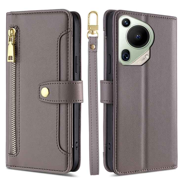 Sheep Texture Cross-body Zipper Wallet Leather Phone Case, For Huawei nova 14 Pro 5G, For Huawei nova 14 5G, For Huawei Pura 70 Pro / 70 Pro+ 5G, For Huawei Pura 70 Ultra 5G, For Huawei nova 12i 4G, For Huawei Pura 70 5G, For Huawei nova 12 5G         ...