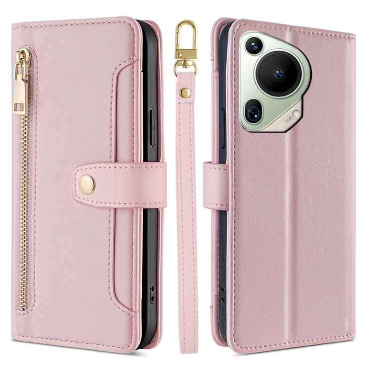 Sheep Texture Cross-body Zipper Wallet Leather Phone Case, For Huawei nova 14 Pro 5G, For Huawei nova 14 5G, For Huawei Pura 70 Pro / 70 Pro+ 5G, For Huawei Pura 70 Ultra 5G, For Huawei nova 12i 4G, For Huawei Pura 70 5G, For Huawei nova 12 5G         ...