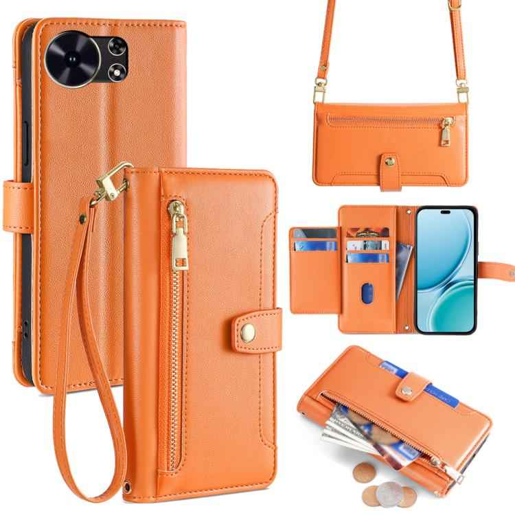 Sheep Texture Cross-body Zipper Wallet Leather Phone Case, For Huawei nova 15 Ultra, For Huawei nova 15 Pro, For Huawei nova 15, For Huawei Mate 80 Pro Max 5G, For Huawei Mate 80 5G, For Huawei Maimang 40 5G, For Huawei Pura 80 5G                      ...