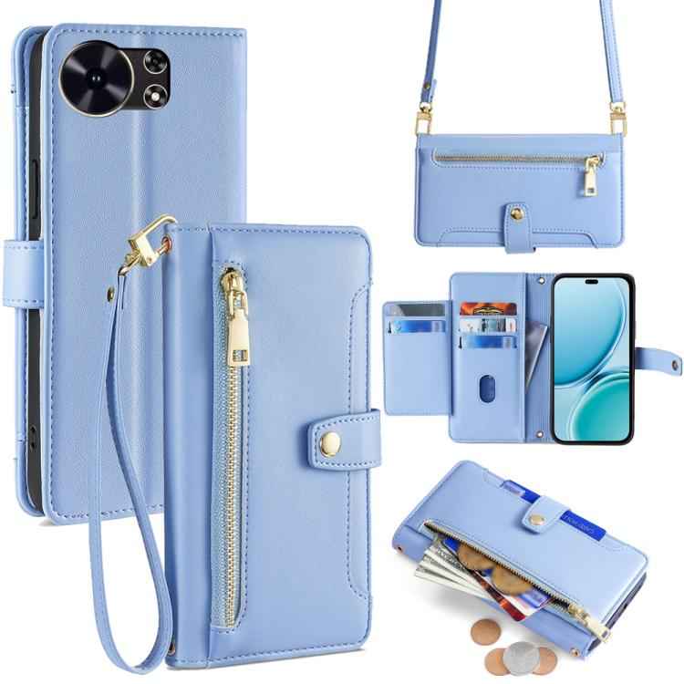 Sheep Texture Cross-body Zipper Wallet Leather Phone Case, For Huawei nova 15 Ultra, For Huawei nova 15 Pro, For Huawei nova 15, For Huawei Mate 80 Pro Max 5G, For Huawei Mate 80 5G, For Huawei Maimang 40 5G, For Huawei Pura 80 5G                      ...